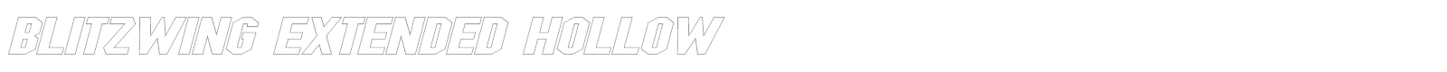 Blitzwing font preview